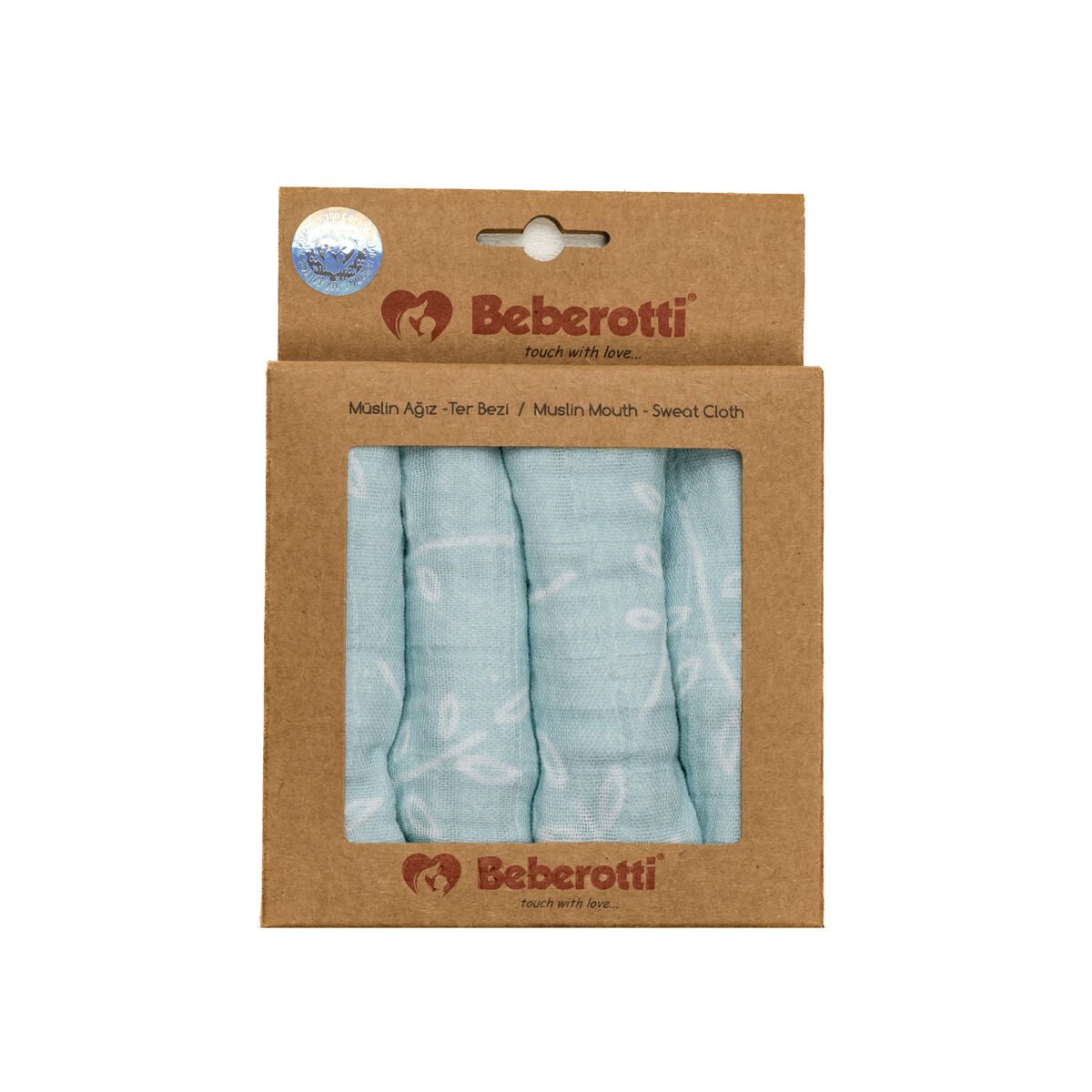 Muslin Handkerchief Set - Mint Leaves