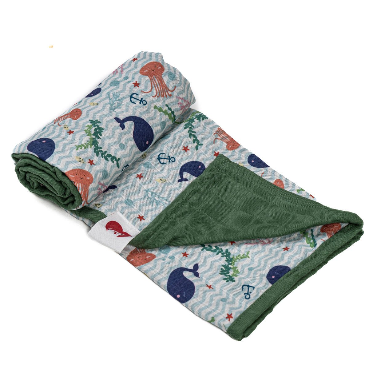 Muslin Blanket - Ocean Green