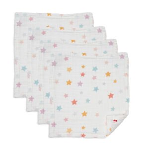 Muslin Wipes Set- Stars