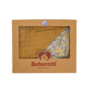 4 Layer Muslin Blanket - Flowers & Ducks