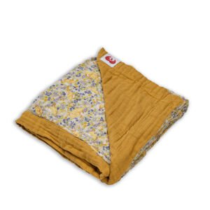 4 Layer Muslin Blanket - Flowers & Ducks