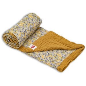 4 Layer Muslin Blanket - Flowers & Ducks