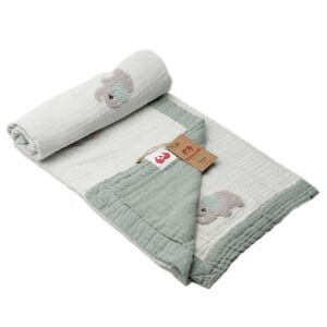 Nakışlı Fil Natural Mint