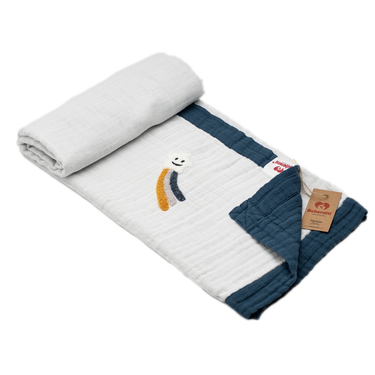 Nakışlı Kuyruklu Yıldız Natural Indigo