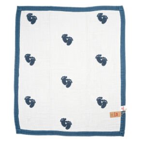 Nakışlı Baby Feet Natural Indigo