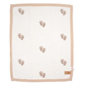 Nakışlı Baby Feet Natural Bej