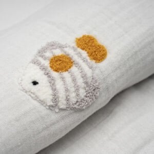 Nakışlı Baby Fish Natural Gri