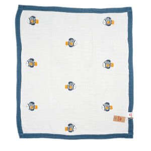 Nakışlı Baby Fish Natural Indigo