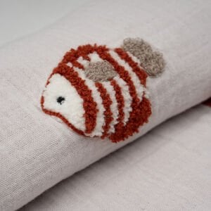 Nakışlı Baby Fish Natural Kiremit