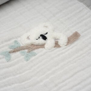 Nakışlı Koala Natural Gri