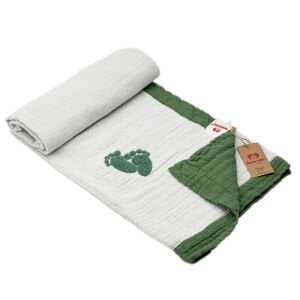 Nakışlı Baby Feet Natural Yeşil