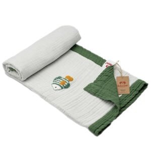 Nakışlı Baby Fish Natural Yeşil