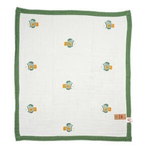 Nakışlı Baby Fish Natural Yeşil